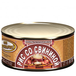 Каша рис со свининой гост,325 гр