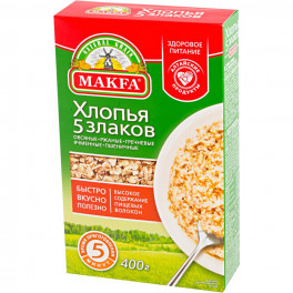 Хлопья 5 злаков, 375 гр.