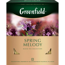 Чай "Greenfield" черный мята ,смородина,чабрец,100 пак.