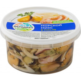 Морской микс Меридиан в масле,430 гр
